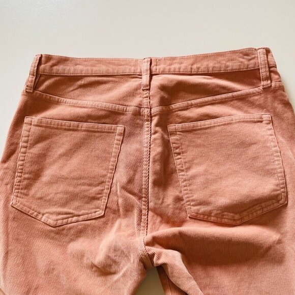 NWT J. Crew Pant Trouser Vintage Corduroy High Rise Straight Leg Slim Rose Blush - Picture 7 of 16